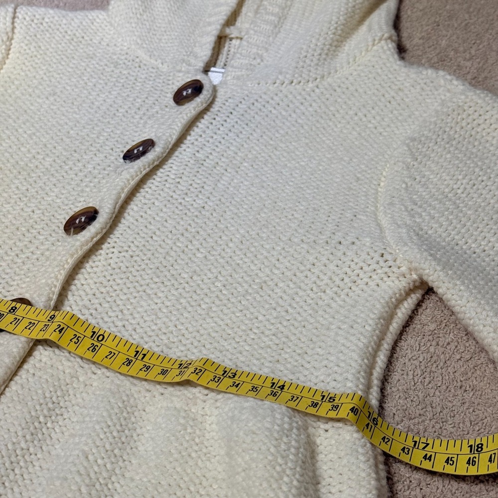 Energie Y2K Women's Sz M Button Front Hooded HighWaist Babydoll Cardigan Sweater - Picture 10 of 12